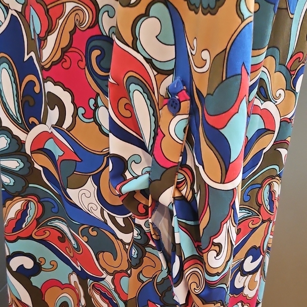 Tacera Colorful Abstract Pattern Dress - Picture 4 of 6